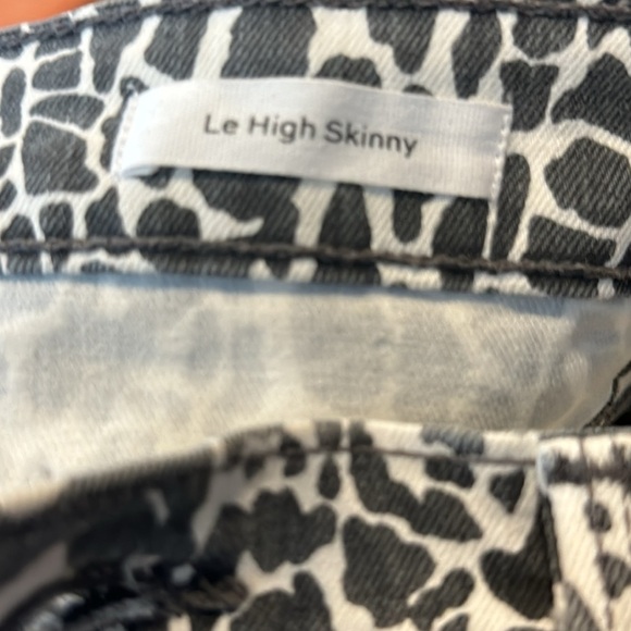 Frame Womens 26 Le High Animal Print Ankle Skinny Jeans High Waist Denim… - Picture 13 of 16